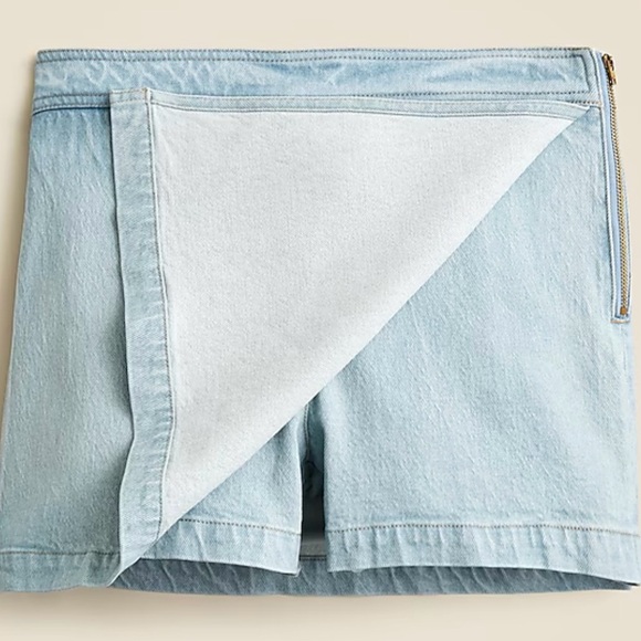 J. Crew Sky Blue Mini Skirt - Picture 4 of 8